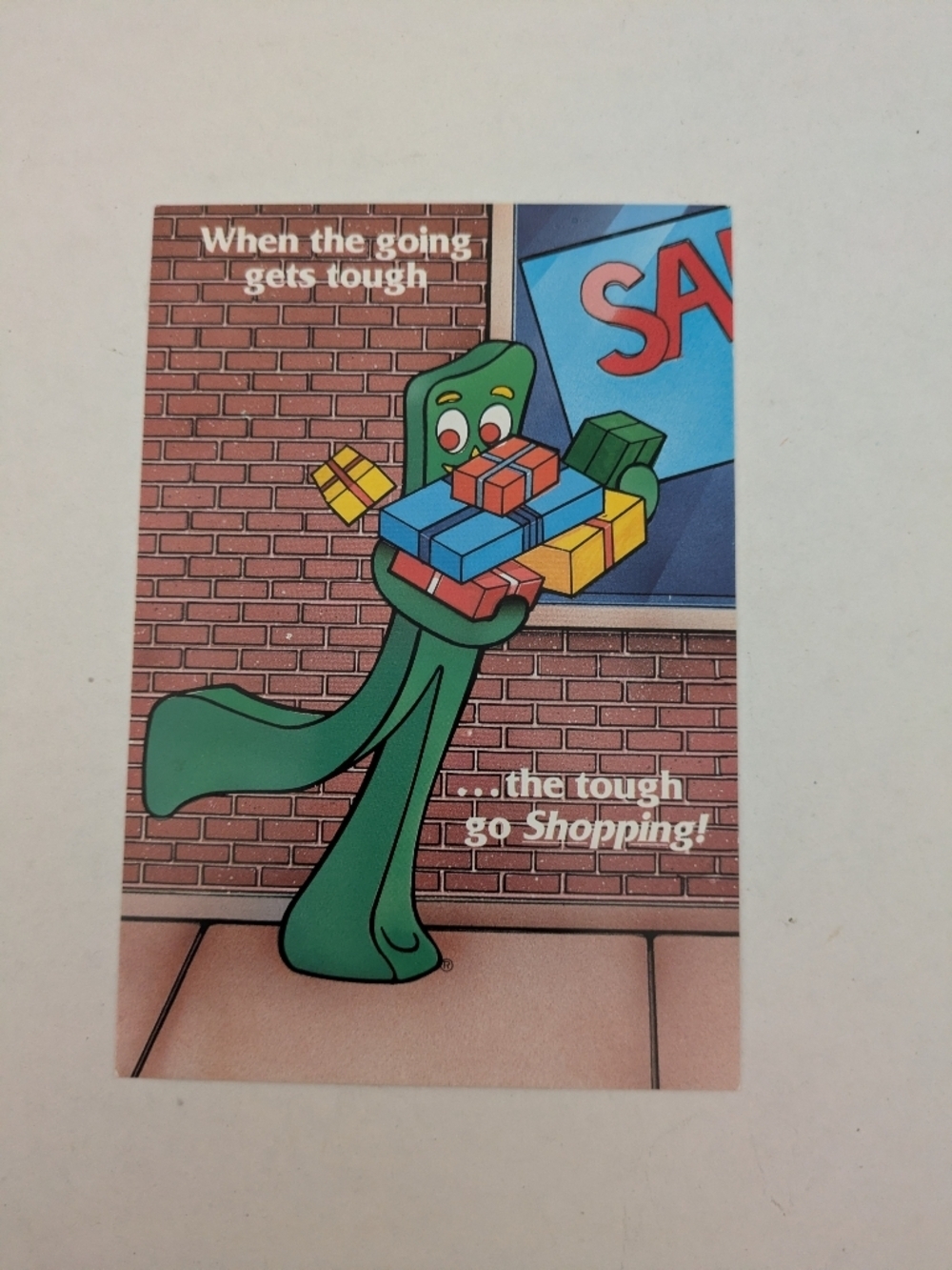 Vintage Gumby Postcard 1986 New